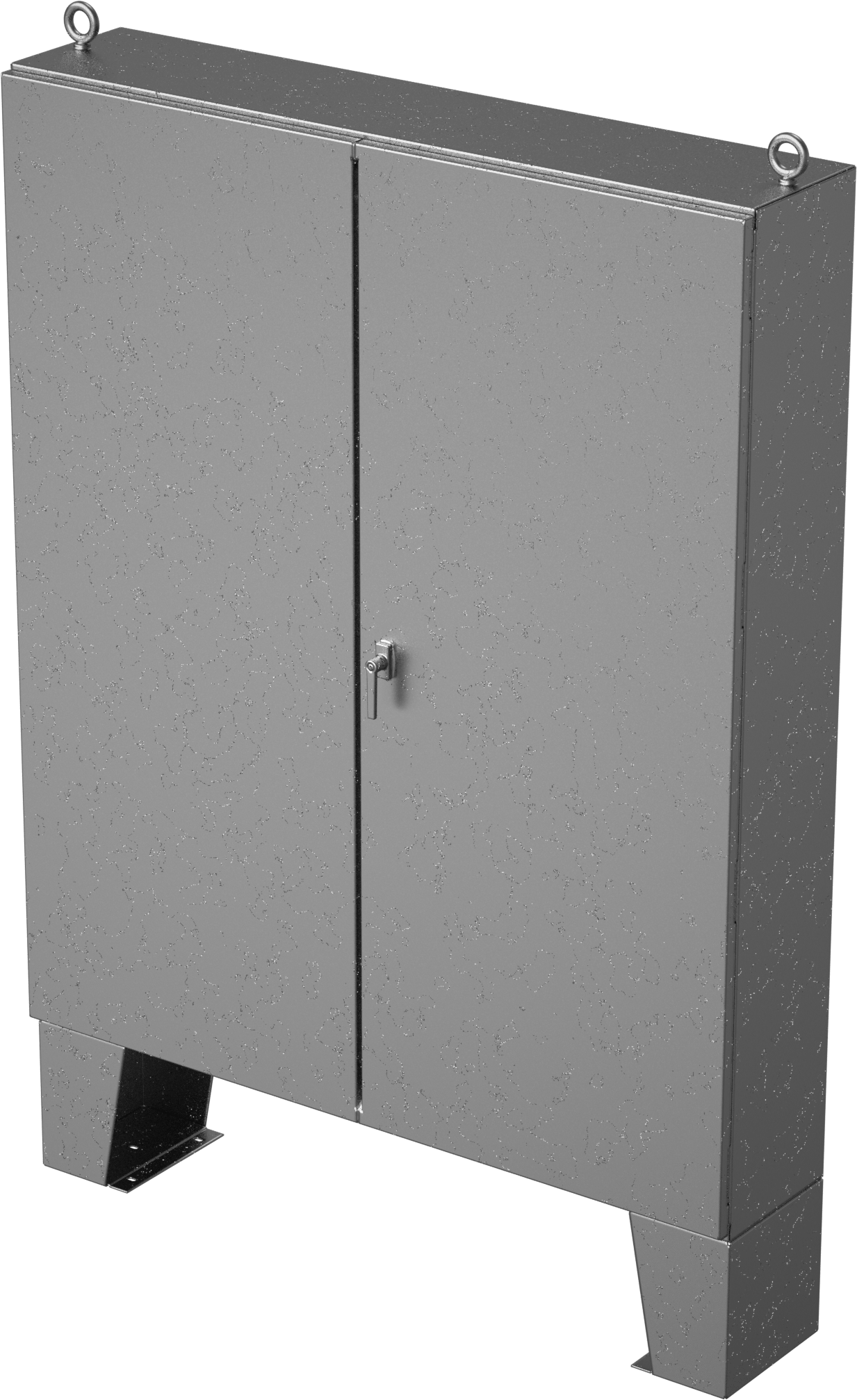 Zemin Standlı Muhafaza, Kontrollü Erişim, Toz Geçirmez, 60“ Genişlik x 72” Yükseklik x 12" Derinlik