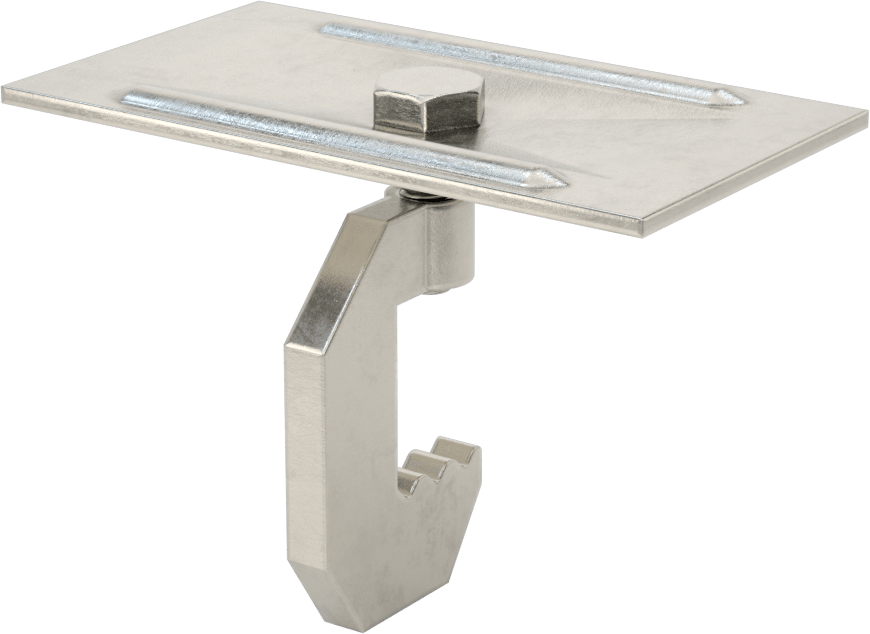 Fiberglas Çubuk Izgara Klipsi, 3/4 inç Yükseklikli Çubuk için C-Klipsi, 3/8“ ila 2-1/4” Merkezden Merkeze Genişlik