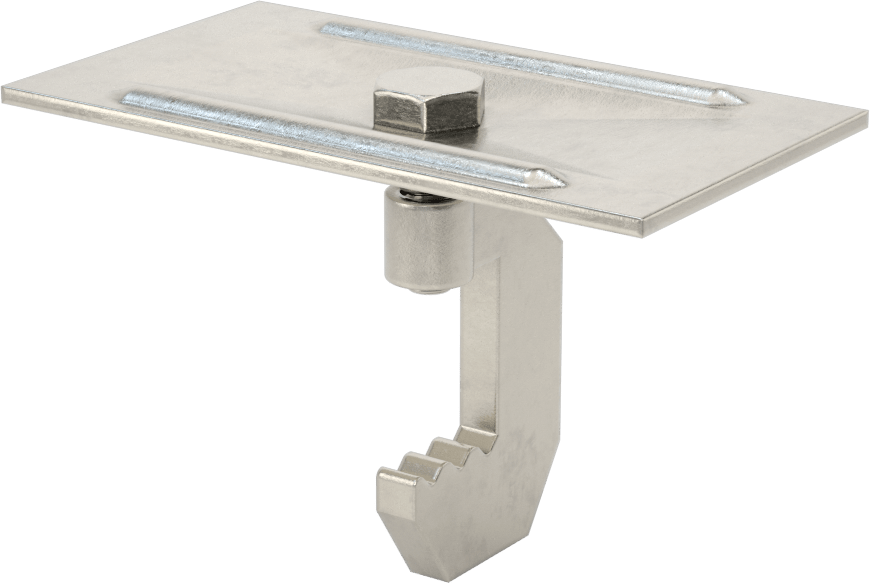 Fiberglas Çubuk Izgara Klipsi, 3/4 inç Yükseklikli Çubuk için C-Klipsi, 3/8“ ila 2-1/4” Merkezden Merkeze Genişlik