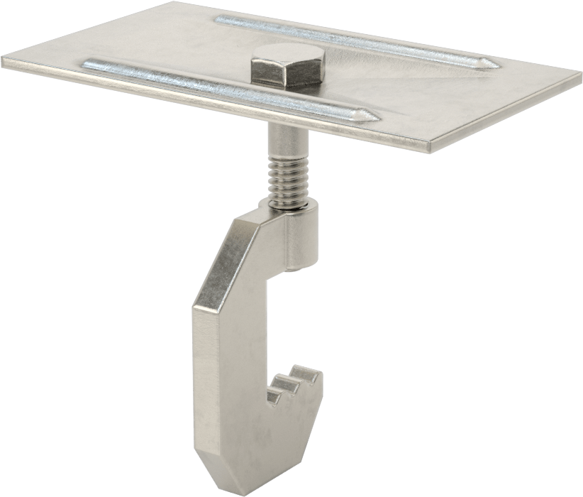 Fiberglas Çubuk Izgara Klipsi, 1,25" Yüksek Çubuk için C-Klipsi, 3/8“ ila 2,25” Merkezden Merkeze Genişlik