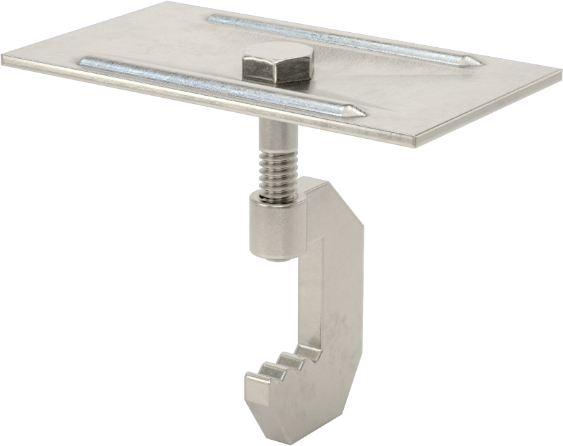 Fiberglas Çubuk Izgara Klipsi, 1,25" Yüksek Çubuk için C-Klipsi, 3/8“ ila 2,25” Merkezden Merkeze Genişlik