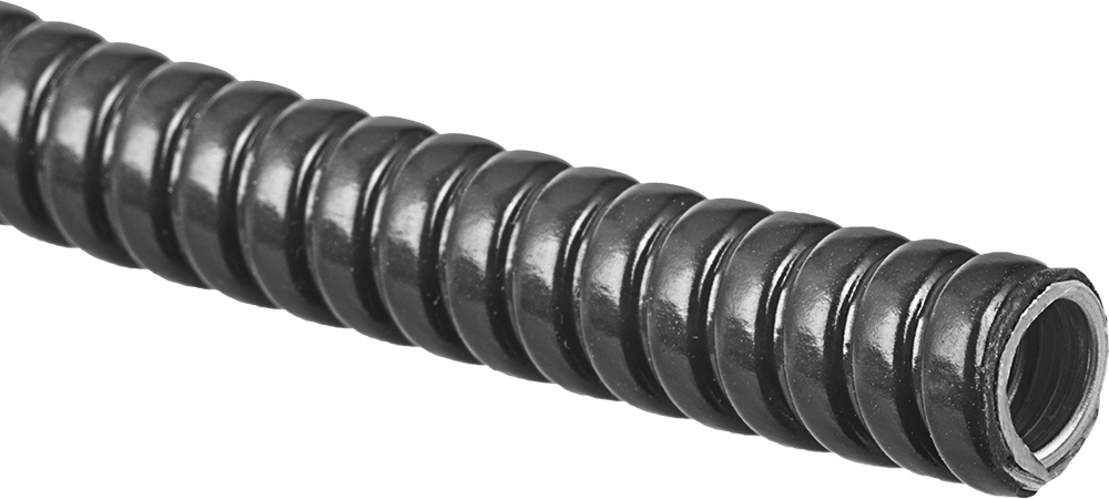 Fiber Optik Kablo için Esnek Metal Kanal, PVC Kapak, 0.2" ID, 0.31" OD