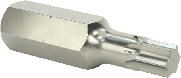 Çelik Torx Ucu, 1/4" Altıgen Şaft, T25 Boyutu