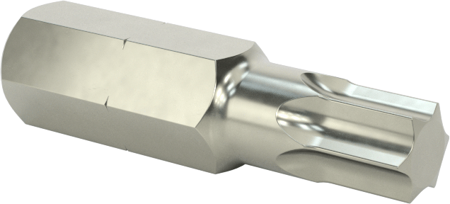Çelik Torx Ucu, 1/4" Altıgen Şaft, T30 Boyutu