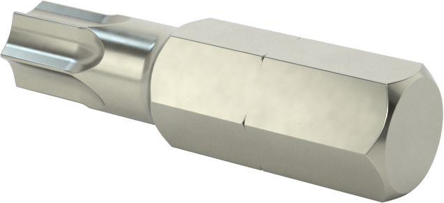 Çelik Torx Ucu, 1/4" Altıgen Şaft, T30 Boyutu