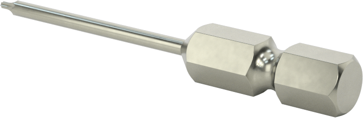 Çelik Torx Ucu, Elektrikli Aletler için 1/4" Altıgen Şaft, T2 Boyutu