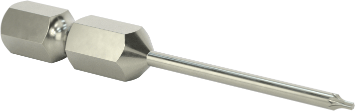 Çelik Torx Ucu, Elektrikli Aletler için 1/4" Altıgen Şaft, T2 Boyutu