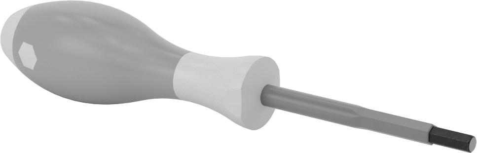 Elektrik Yalıtımlı Tornavida, 5 mm Altıgen, 3“ Uzunluk x 9/32” Genişlik Mil