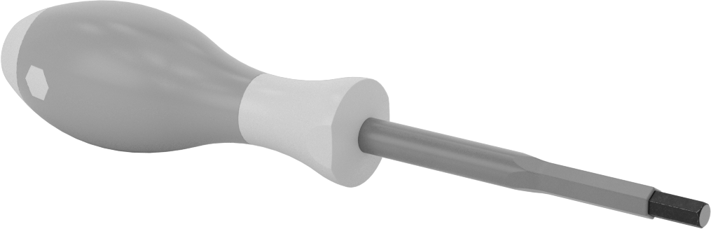 Elektrik Yalıtımlı Tornavida, 6 mm Altıgen, 4“ Uzunluk x 11/32” Genişlik Mil