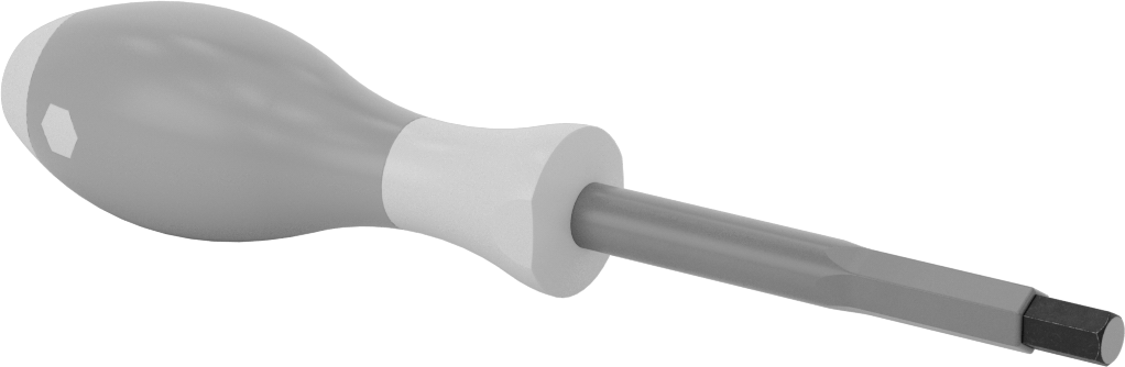 Elektrik Yalıtımlı Tornavida, 8 mm Altıgen, 4“ Uzunluk x 15/32” Genişlik Mil