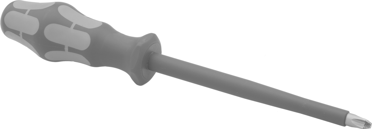 Elektrik Yalıtımlı Tornavida, 3 Numaralı Phillips, 6“ Uzunluk x 3/8” Genişlik Mil