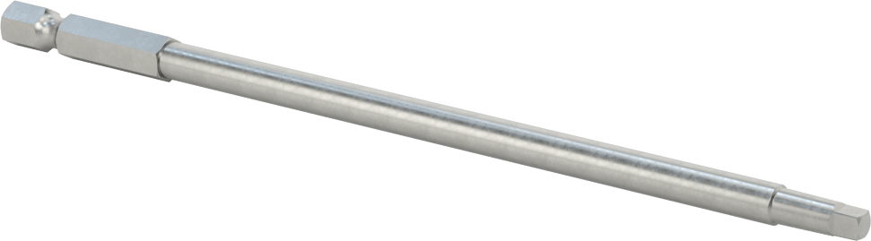 Kare Uç, Elektrikli Aletler için 1/4" Altıgen Şaft, 3 Boyutu, 6" Toplam Uzunluk