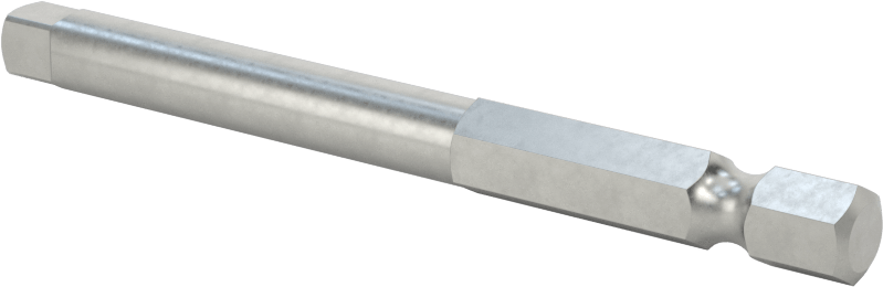 Kare Uç, Elektrikli Aletler için 1/4" Altıgen Şaft, 4 Numara Boyut, 2-7/8" Uzunluk