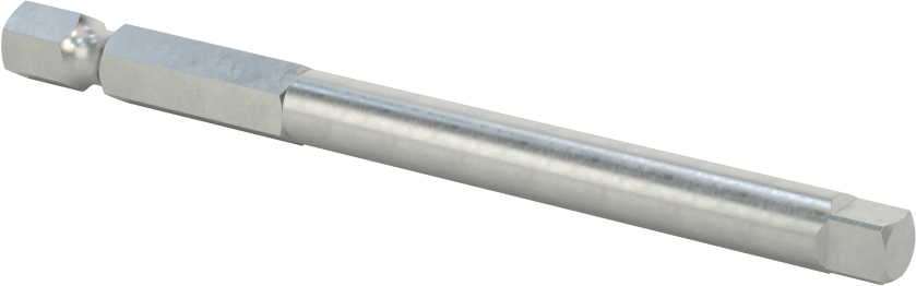 Kare Uç, Elektrikli Aletler için 1/4" Altıgen Şaft, 4 Numara Boyut, 3-1/2" Uzunluk