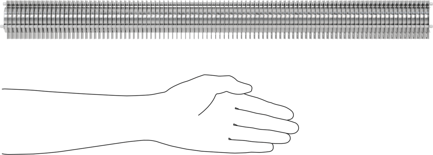 Kelepçeli Isı Emici, 1-1/4 Bakır Boru ve 1-3/8" Boru Dış Çapı için, 24" Toplam Uzunluk