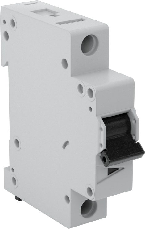 DIN Ray Montajlı Ekipman Devre Kesici, B Trip Tipi, 1 Kutuplu-Çıtçıtlı Stil, 1A