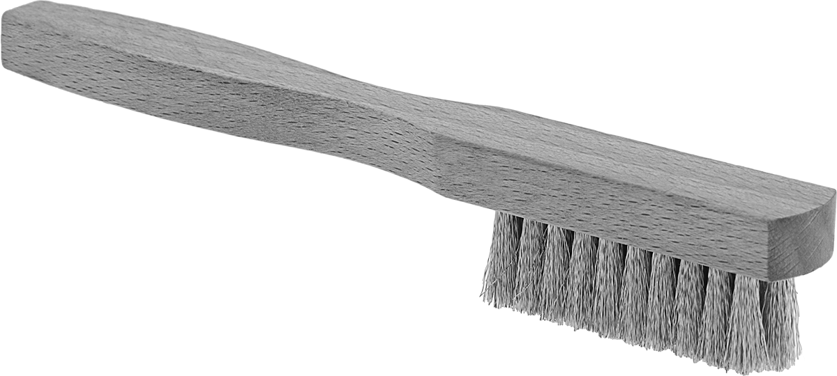 Düz Saplı Aşındırıcı Fırça, Çizilmeye Dayanıklı, 9/16“ Genişlik x 1 1/2” Uzunluk Fırça