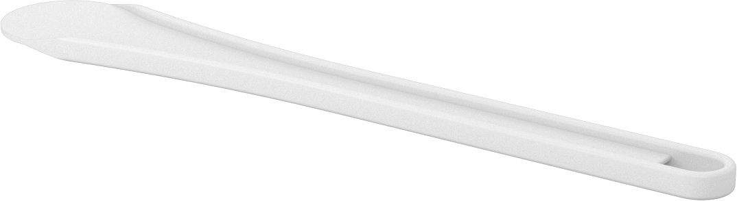 Yuvarlak Uçlu Plastik Spatula, 1-5/8“ Genişlik x 2-1/2” Uzunlukta Bıçak, 10" Uzunluk