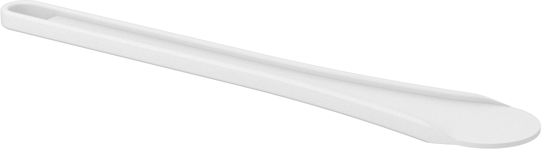 Yuvarlak Uçlu Plastik Spatula, 1-5/8“ Genişlik x 2-1/2” Uzunlukta Bıçak, 10" Uzunluk