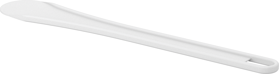 Yuvarlak Uçlu Plastik Spatula, 2-1/4“ Genişlik x 4” Uzunlukta Bıçak, 14" Uzunluk