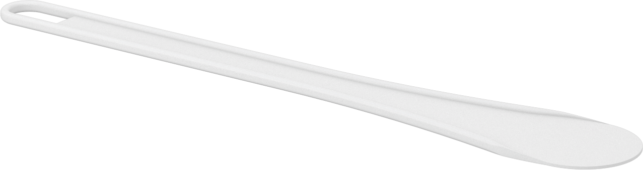 Yuvarlak Uçlu Plastik Spatula, 3-1/8“ Genişlik x 6” Uzunlukta Bıçak, 20" Uzunluk