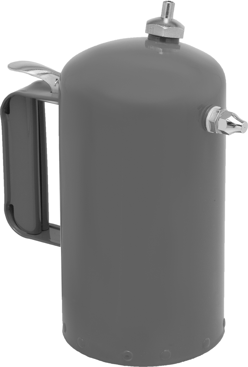Küçük Kapasiteli Pnömatik Püskürtücü, Yağlar ve Çözücülerle Kullanım için, 32 FL oz Kapasite, Kırmızı