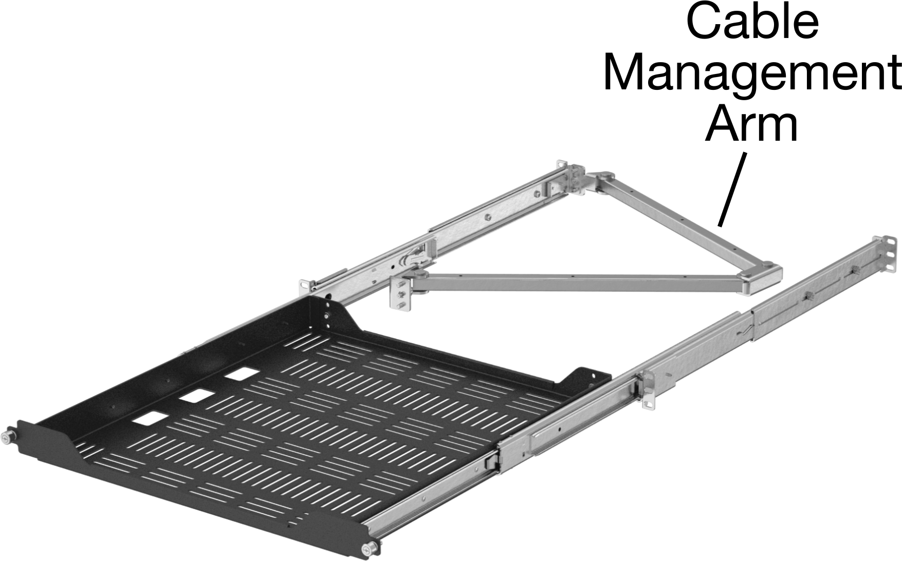 Shelf with Cable Management Arm