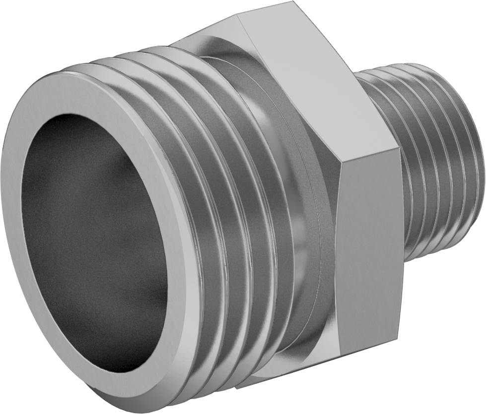 Pirinç Dikenli Bahçe Hortumu Bağlantı Parçası, Pirinç Adaptör, 3/4 GHT Erkek x 3/8 BSPT Erkek