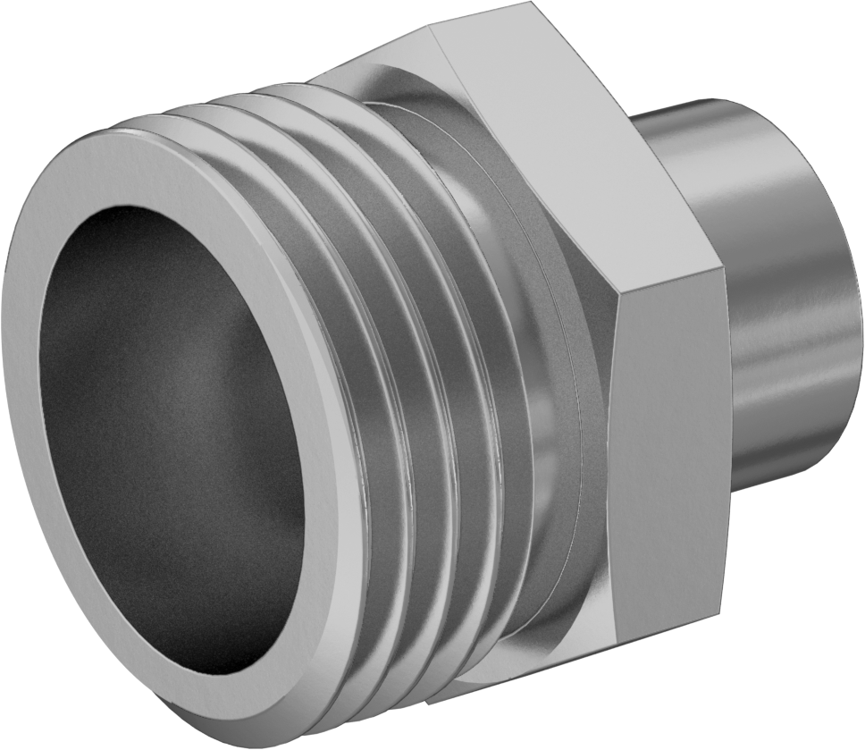 3/4 GHT Erkek x 1/4 BSPP Dişi için Düz Adaptör