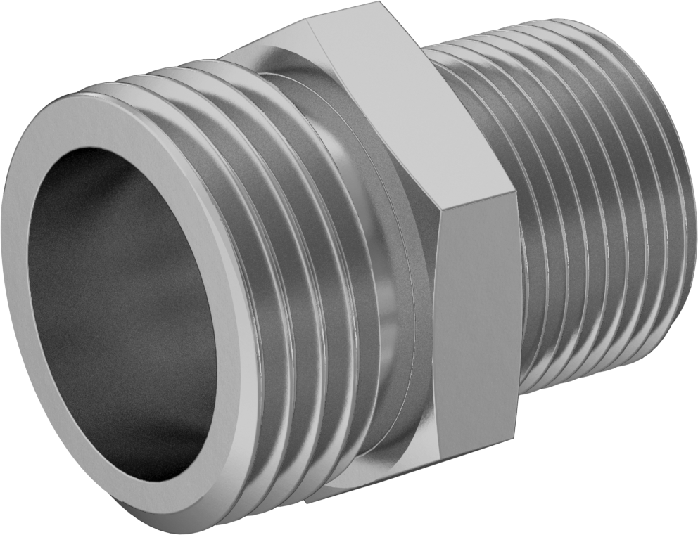 3/4 GHT Erkek için Düz Adaptör, M22 x 1,5 mm Erkek