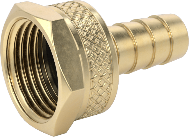 Pirinç Dikenli Bahçe Hortumu Bağlantı Parçası, 1/2" Hortum İç Çapı x 3/4 GHT Dişi için Döner Başlıklı Adaptör