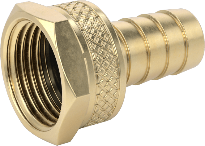 Pirinç Dikenli Bahçe Hortumu Bağlantı Parçası, 5/8" Hortum İç Çap x 3/4 GHT Dişi için Dönerli Adaptör