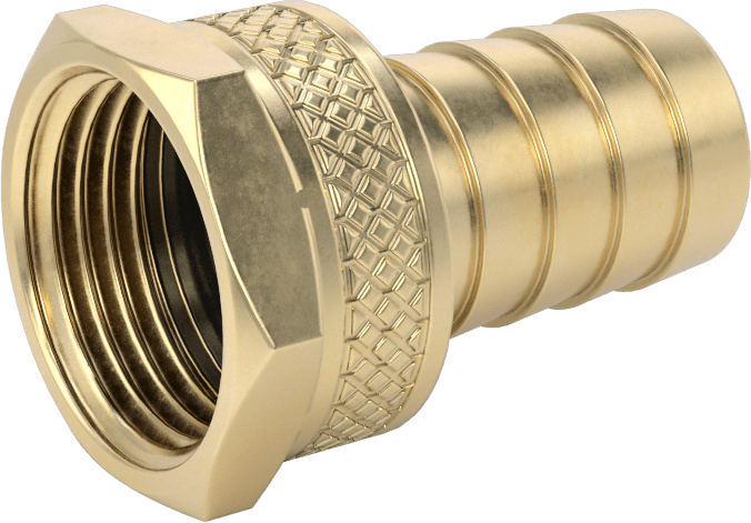 Pirinç Dikenli Bahçe Hortumu Bağlantı Parçası, 3/4" Hortum İç Çapı x 3/4 GHT Dişi için Döner Adaptör