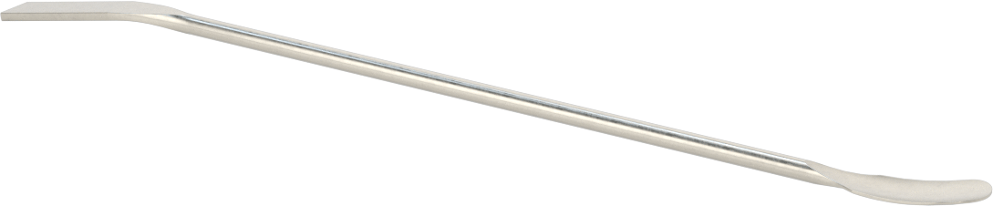 Paslanmaz Çelik Laboratuvar Kaşığı x Düz Spatula, 9 inç Uzunluk