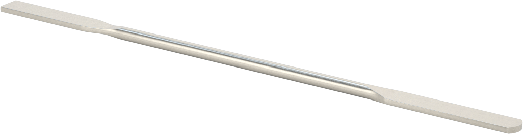 Paslanmaz Çelik Laboratuvar Spatulası, Yuvarlak x Düz Uçlar, 7" Uzunluk