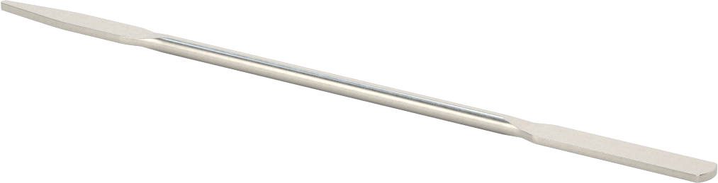 Paslanmaz Çelik Laboratuvar Spatulası, Yuvarlak x Konik Uçlar, 7" Uzunluk