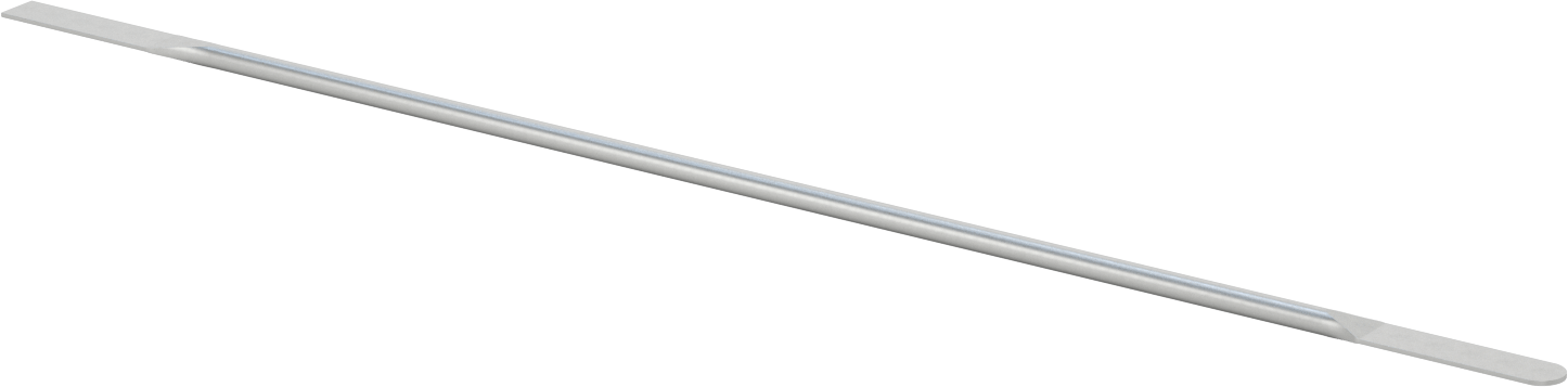 Paslanmaz Çelik Laboratuvar Spatulası, Yuvarlak x Düz Uçlar, 28" Uzunluk