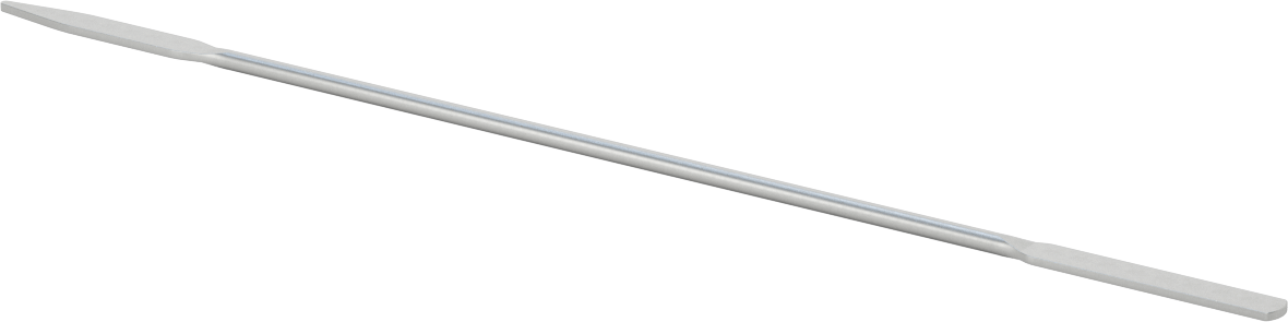 Paslanmaz Çelik Laboratuvar Spatulası, Yuvarlak x Konik Uçlar, 12" Uzunluk