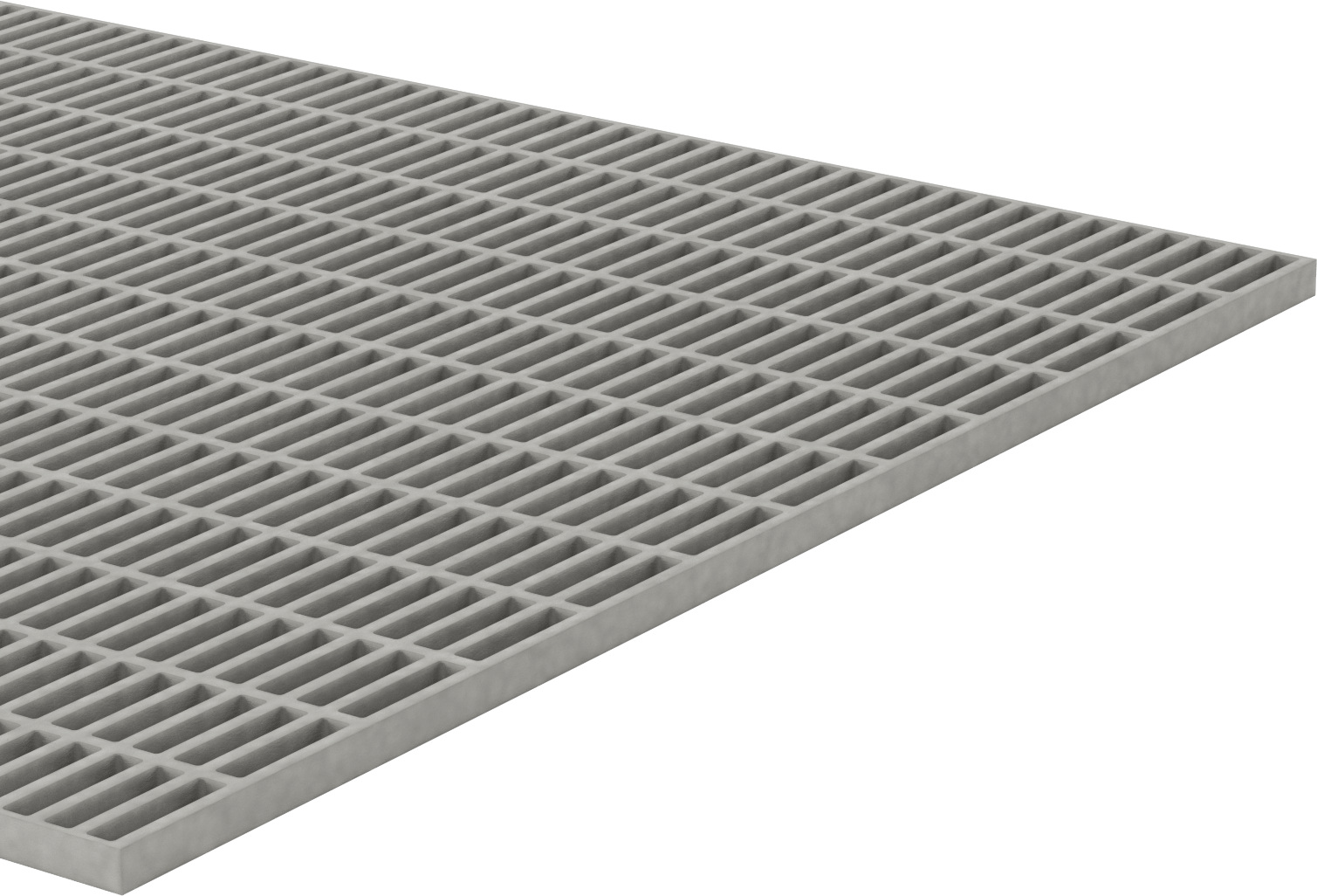 Yiyecek ve İçecek Fiberglas Bar Izgarası, 8' Genişlik x 4' Uzunluk, 1" Yükseklikli Yatak Çubuğu