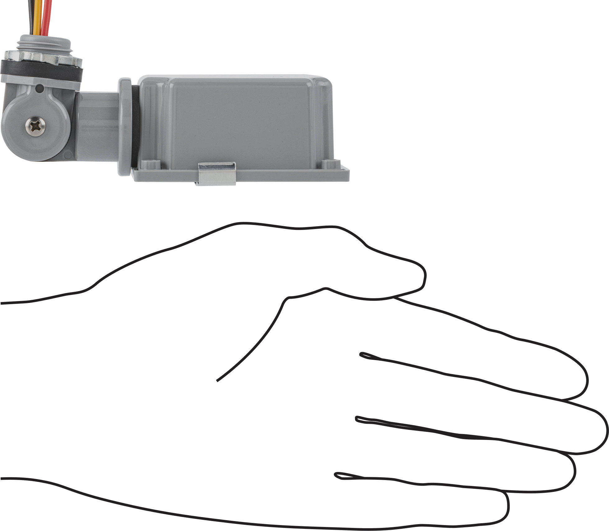 Kablo Kanalı Göbeği Montajlı Işık Algılayıcı Işık Kontrolü, Döner/Pivot Başlıklı, 12 V DC Giriş, 2" Yükseklik