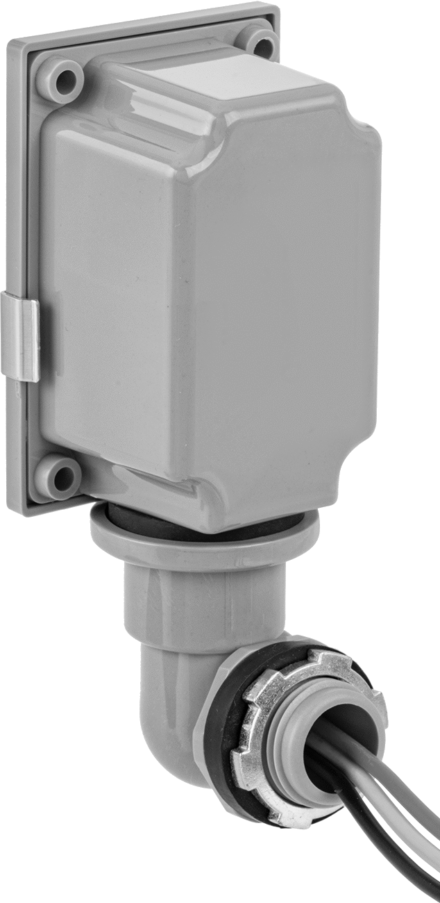 Kablo Kanalı Göbeği Montajlı Işık Algılayıcı Işık Kontrolü, Döner/Pivot Başlıklı, 24 V DC Giriş, 2" Yükseklik