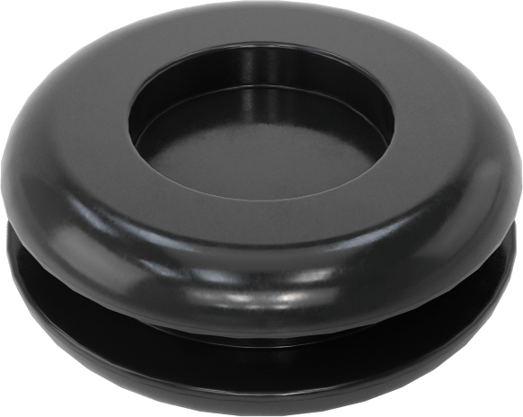 Boyuta Göre Kesilmiş EPDM Kauçuk Grometler, 3/8“ Delik Çapı ve 1/16” Malzeme Kalınlığı için, 1/64" ila 1/4" ID