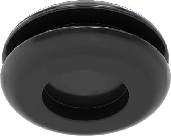 Boyuta Göre Kesilmiş EPDM Kauçuk Grometler, 3/8“ Delik Çapı ve 1/16” Malzeme Kalınlığı için, 1/64" ila 1/4" ID