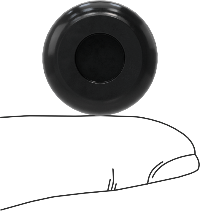 Boyuta Göre Kesilmiş EPDM Kauçuk Grometler, 5/8“ Delik Çapı ve 1/8” Malzeme Kalınlığı için, 1/64" ila 3/8" ID