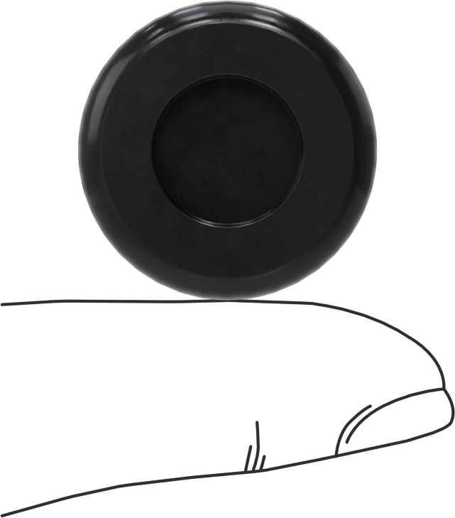 Boyuta Göre Kesilmiş EPDM Kauçuk Grometler, 3/4“ Delik Çapı ve 3/32” Malzeme Kalınlığı için, 1/64" ila 1/2" ID
