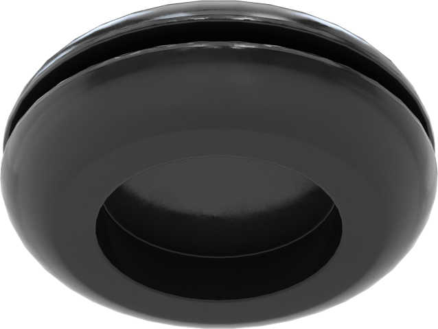 Boyuta Göre Kesilmiş EPDM Kauçuk Grometler, 7/8“ Delik Çapı ve 1/16” Malzeme Kalınlığı için, 1/64" ila 5/8" ID
