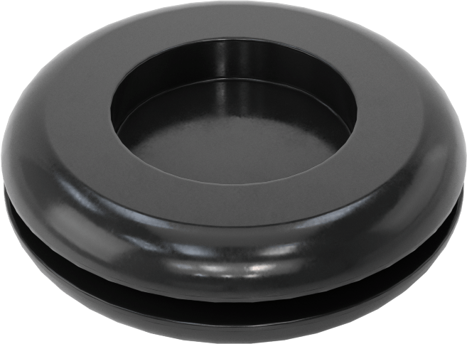 Boyuta Göre Kesilmiş EPDM Kauçuk Grometler, 1“ Delik Çapı ve 5/64” Malzeme Kalınlığı için, 1/64" ila 11/16" ID