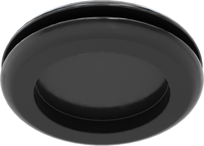 Boyuta Göre Kesilmiş EPDM Kauçuk Grometler, 1,5 inçlik delik ve 1/8 inçlik malzeme kalınlığı için, 1/64" ila 1-1/4" ID