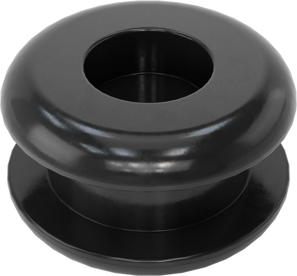 Buna-N Kauçuk Kesim Boyutlu Grometler, 5/16“ delik ve 1/8” malzeme kalınlığı için, 1/64" ila 3/16" ID
