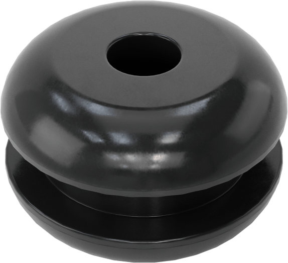 Buna-N Kauçuk Kesim Boyutlu Grometler, 3/8“ Delik Çapı ve 3/32” Malzeme Kalınlığı için, 1/64" ila 1/8" ID